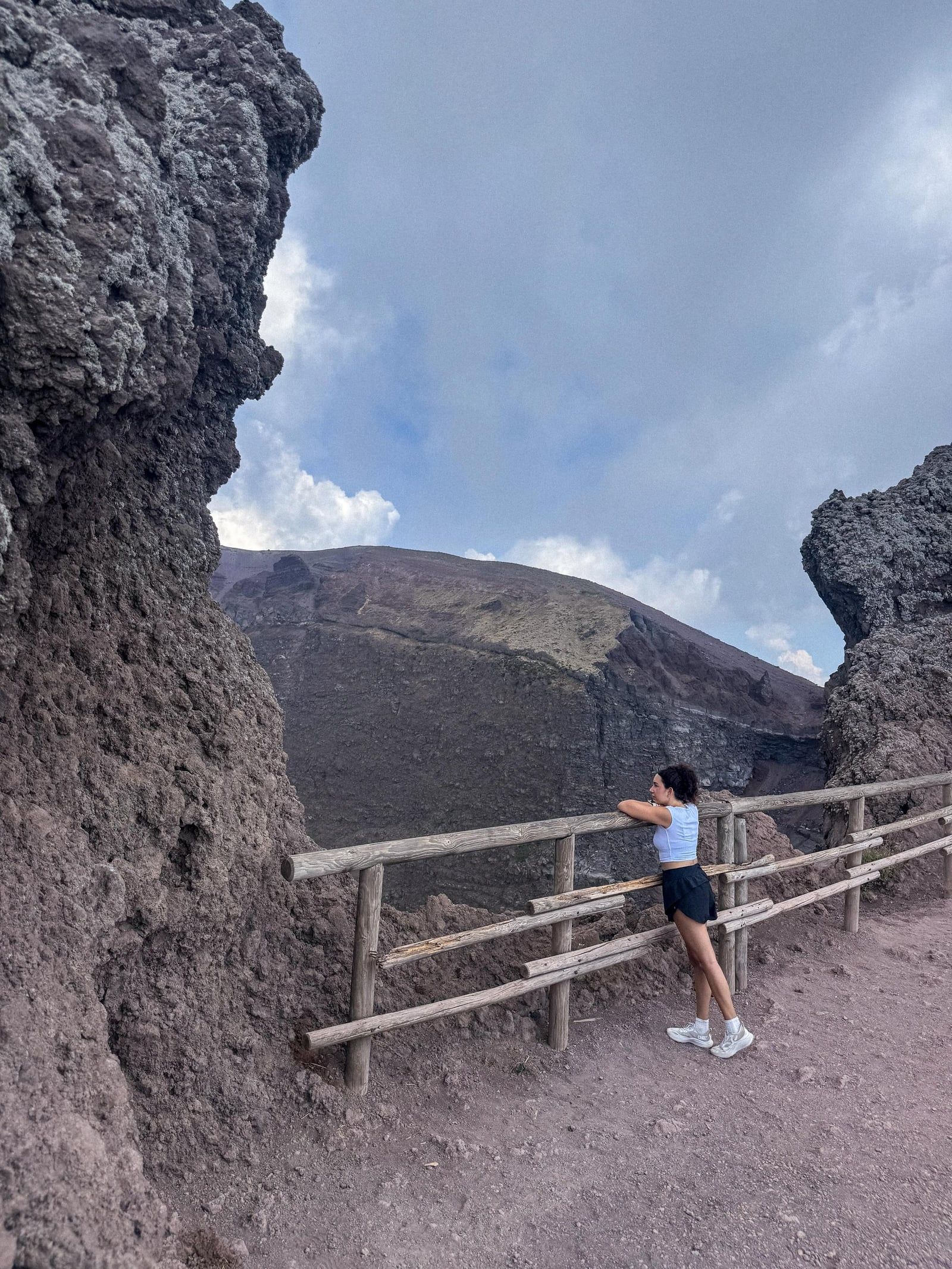 Mount Vesuvius tour visitor photo